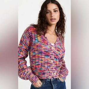 Staud rainbow cardigan size XS